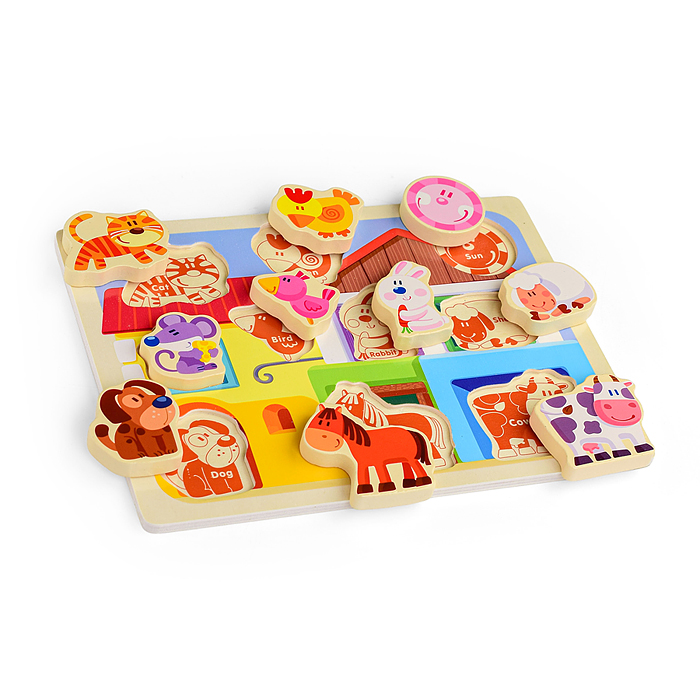 Пазл-вкладыш D1384 "Наш дом"