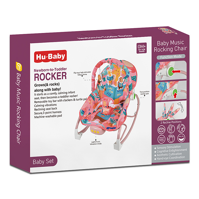 Шезлонг детский 69861 "Счастливое детство" в коробке