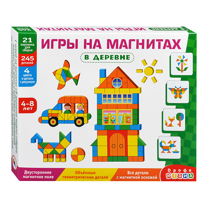 Магнитная мозаика "В деревне"