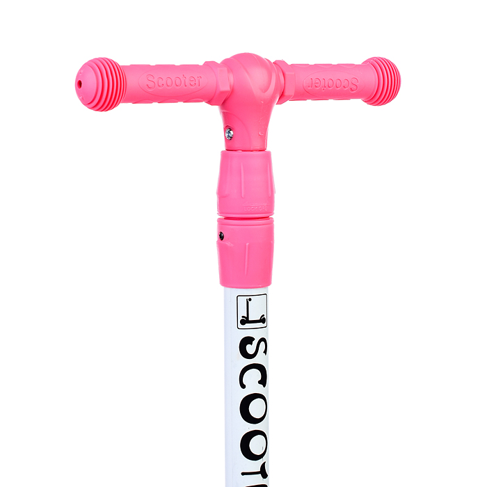 Самокат U038204Y 3-х кол., розовый, PU, ABEC 7, в коробке