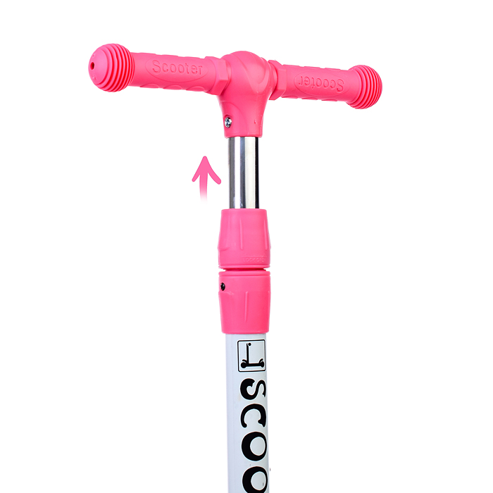 Самокат U038204Y 3-х кол., розовый, PU, ABEC 7, в коробке