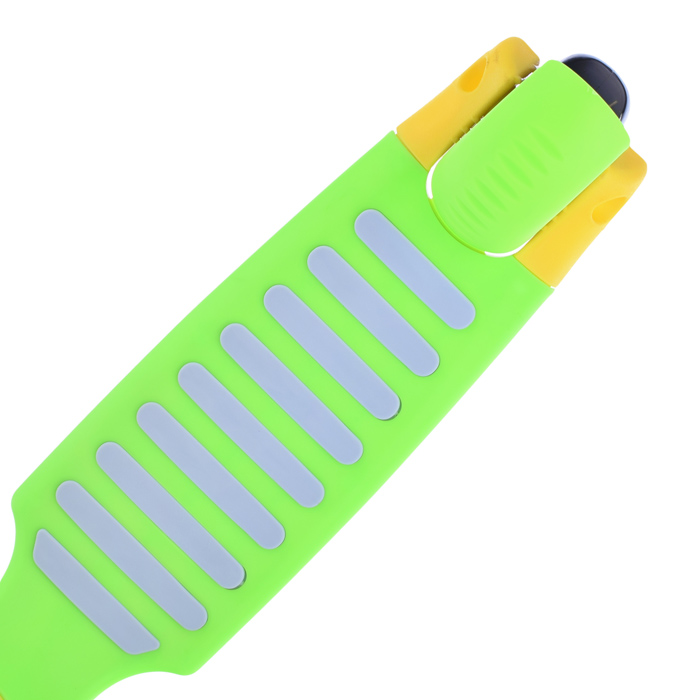 Самокат U038260Y 3-х кол., зелёный, светящиеся колёса, PU, ABEC 7, в коробке