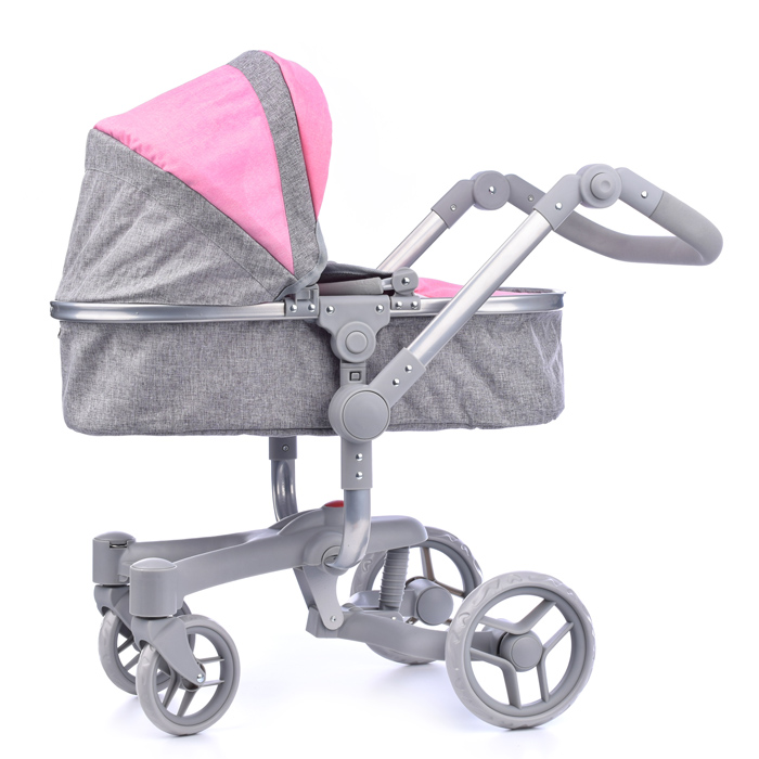 Коляска для кукол 9694 металлическая, 2в1, в коробке