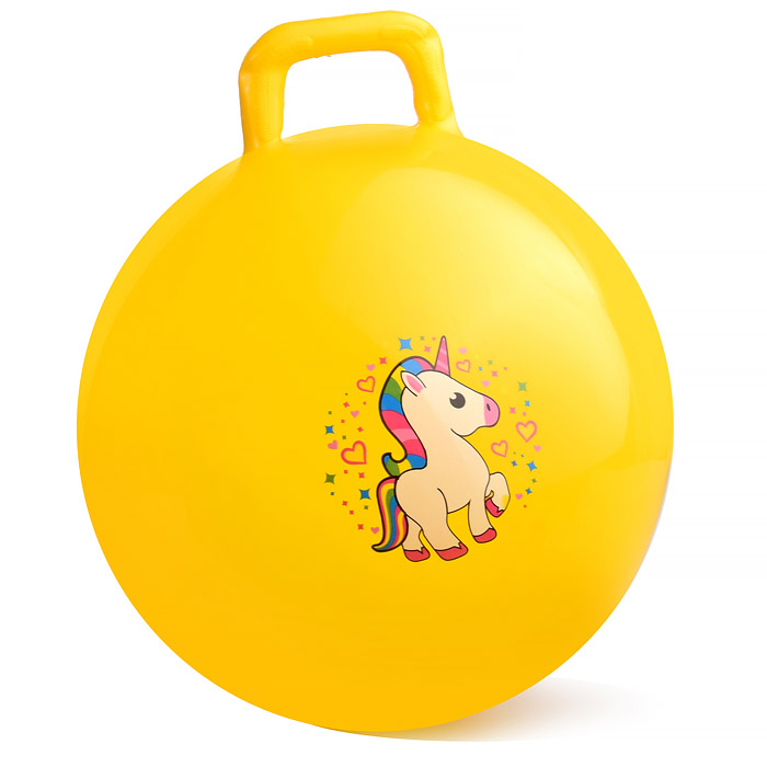 Мяч с ручкой 45см 00-1572 (цвет в ассортименте)