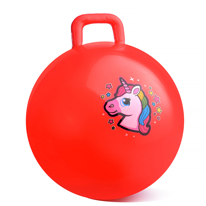 Мяч с ручкой 45см 00-1572 (цвет в ассортименте)