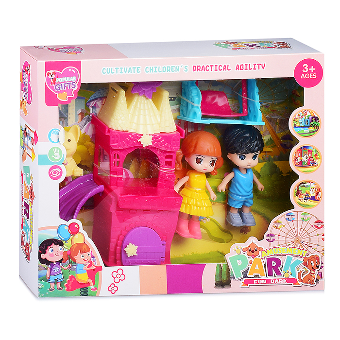 Набор кукол HY007-A6 "Детство" с аксессуарами, в коробке