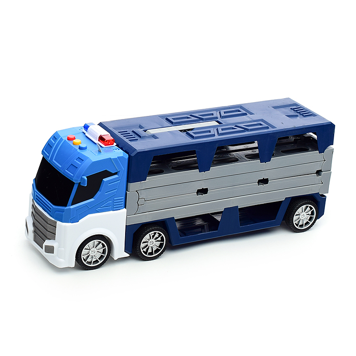 Машина T907A "Трейлер-катапульта" в коробке (синий)