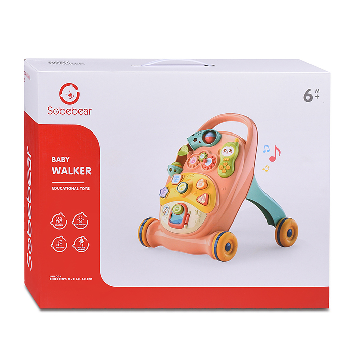 Ходунки YL1055-1 "Маленькие радости" с игровым центром, в коробке