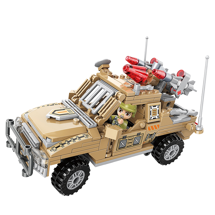 Конструктор 22012 "Военный джип" (281 дет.)