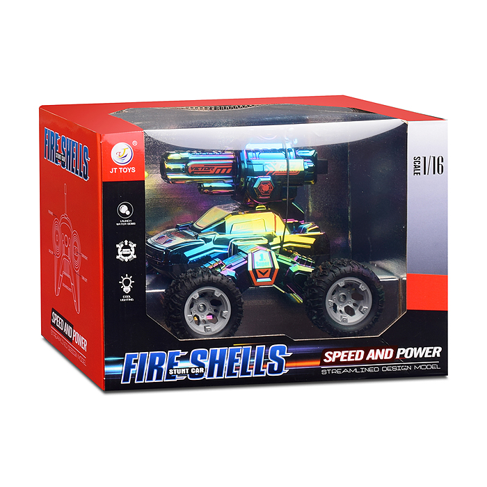 Машина JT697 "Fire shells-2" р/у, 27 MHz, в коробке