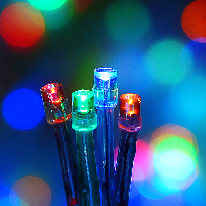 Электрогирлянда Сетка 1,5*1,5 м, 120 ламп, цветная