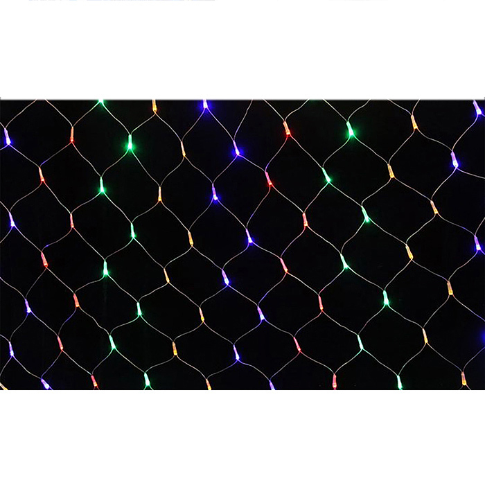 Электрогирлянда Сетка 1,5*1,5 м, 120 ламп, цветная