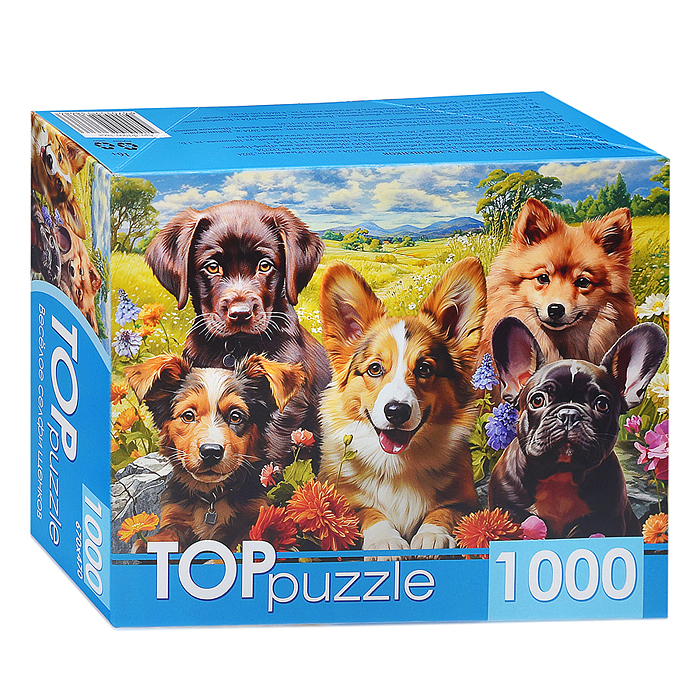 Пазлы 1000 TOPpuzzle "Веселое селфи щенков" Пазлы 1000 TOPpuzzle "Веселое селфи щенков"