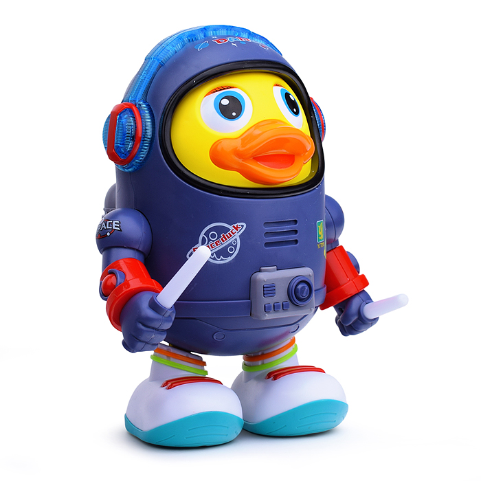 Утенок YJ-3031 "Космический танцор" на батарейках, в коробке