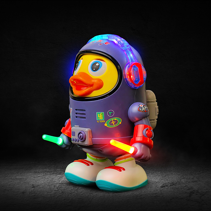 Утенок YJ-3031 "Космический танцор" на батарейках, в коробке