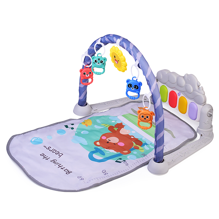 Коврик развивающий 368-9G "Мишутка" с ростомером, в коробке