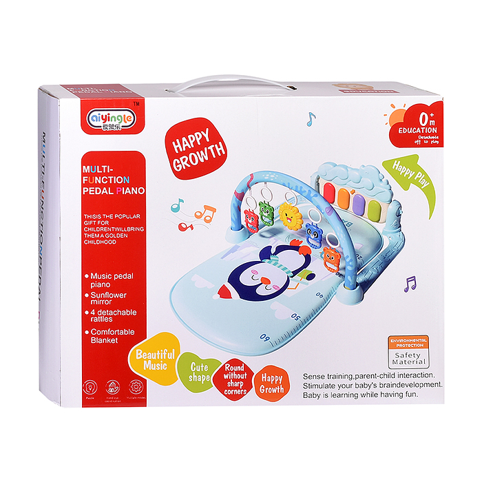 Коврик развивающий 368-9G "Мишутка" с ростомером, в коробке