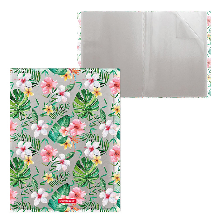 Папка файловая пластиковая Tropical Nature, c 30 карманами, A4 