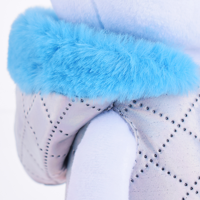 Зайчик Зефир, в жилетке, 25см