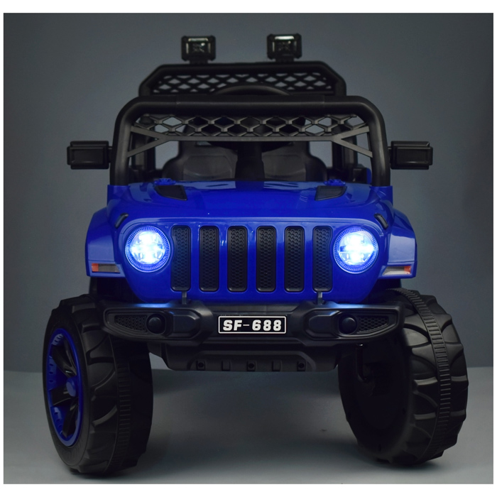 Электромобиль U023393Y "Кросс" на аккумуляторе, с р/у управлением, в коробке (синий)