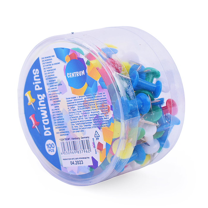 Кнопки-гвоздики силовые - 100 шт в тубусе