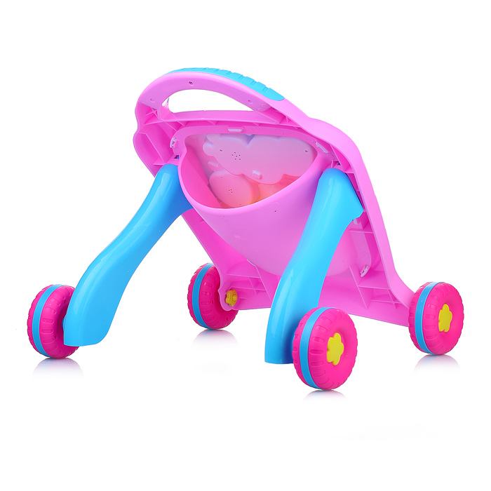 Ходунки 8773 "Милые животные" цвет розовый-голубой, свет, звук