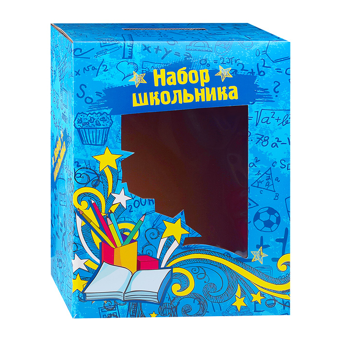 Коробка для ранца 30*19*39 см синяя 