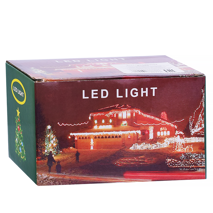 Фото к товару Электрогирлянда Снежинка, 9м, 100 ламп, холодный Электрогирлянда Снежинка, 9м, 100 ламп, холодный