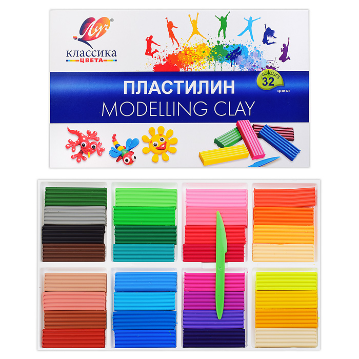 Пластилин "Классика" 32 цв Пластилин "Классика" 32 цв