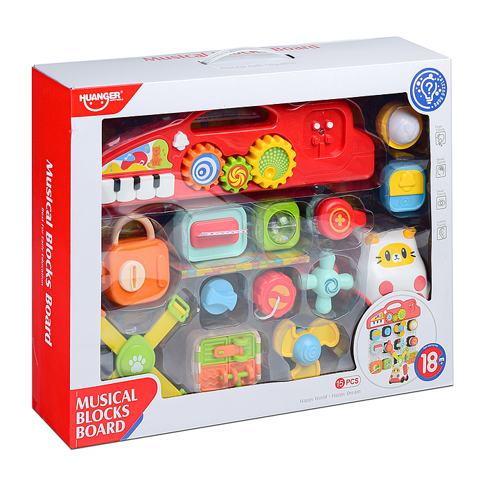 Бизиборд HE8081 "Яркий" в коробке