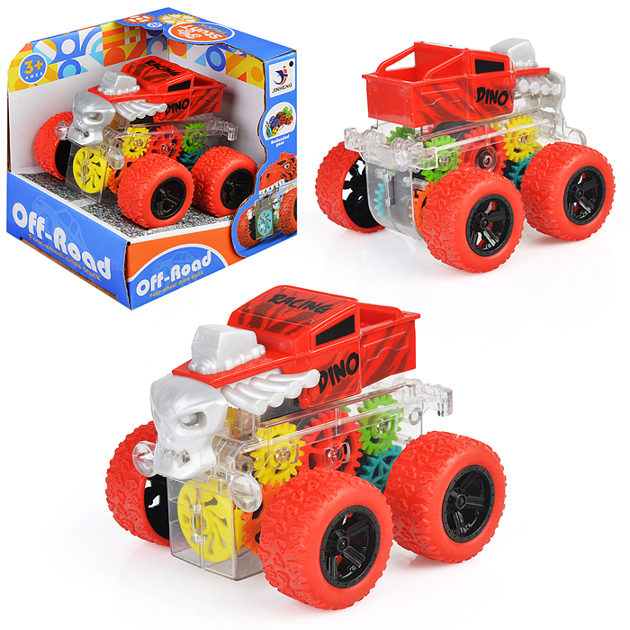 Машина-перевертыш 1819-55A "Трюкач" шестеренки, в ассортименте, в коробке