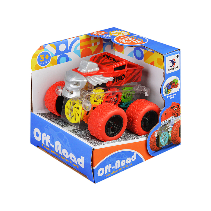 Машина-перевертыш 1819-55A "Трюкач" шестеренки, в ассортименте, в коробке