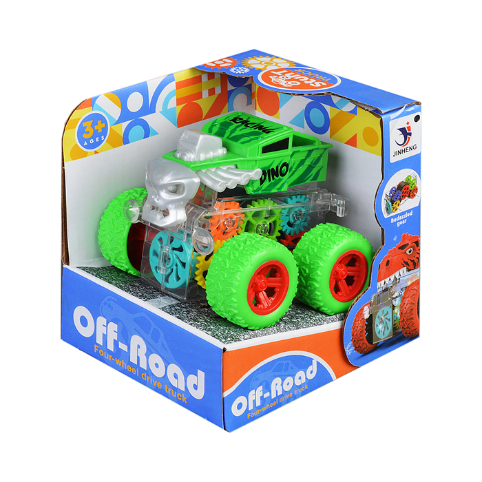 Машина-перевертыш 1819-55A "Трюкач" шестеренки, в ассортименте, в коробке