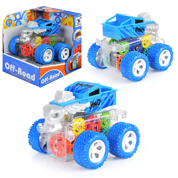 Машина-перевертыш 1819-55A "Трюкач" шестеренки, в ассортименте, в коробке