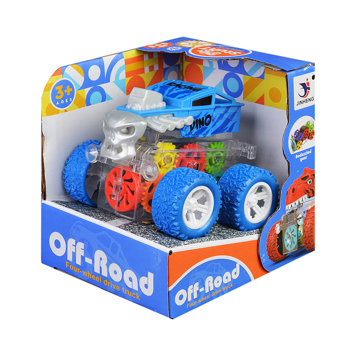 Машина-перевертыш 1819-55A "Трюкач" шестеренки, в ассортименте, в коробке