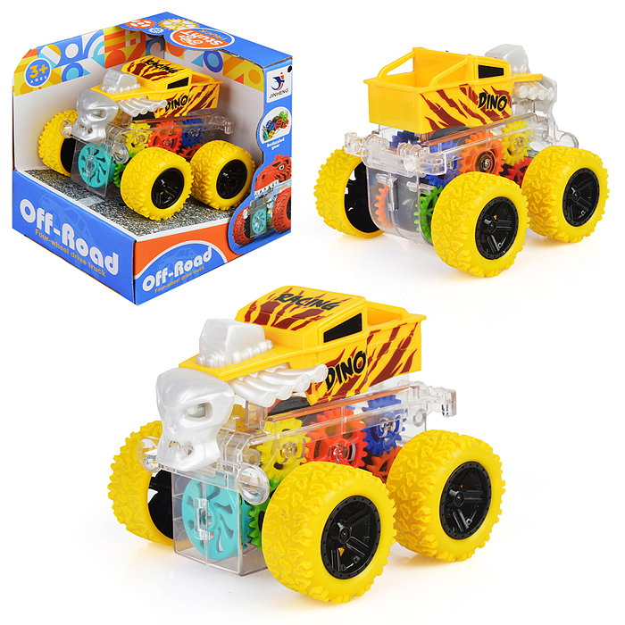 Машина-перевертыш 1819-55A "Трюкач" шестеренки, в ассортименте, в коробке