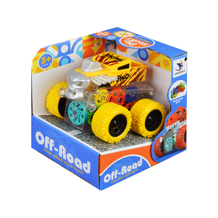 Машина-перевертыш 1819-55A "Трюкач" шестеренки, в ассортименте, в коробке