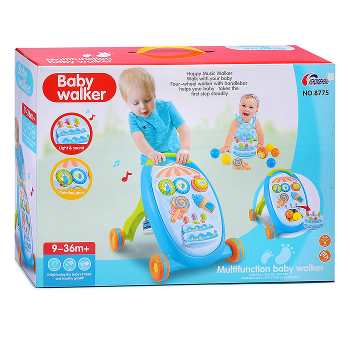 Ходунки 8775 "Сладкая жизнь", с шариками, свет, звук