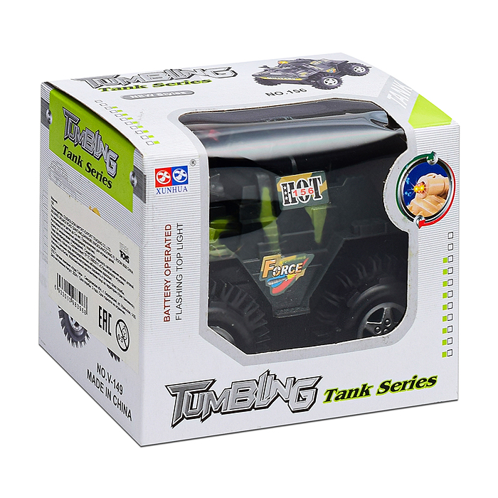 Машина- перевертыш 156 "Камуфляж" (свет) в коробке