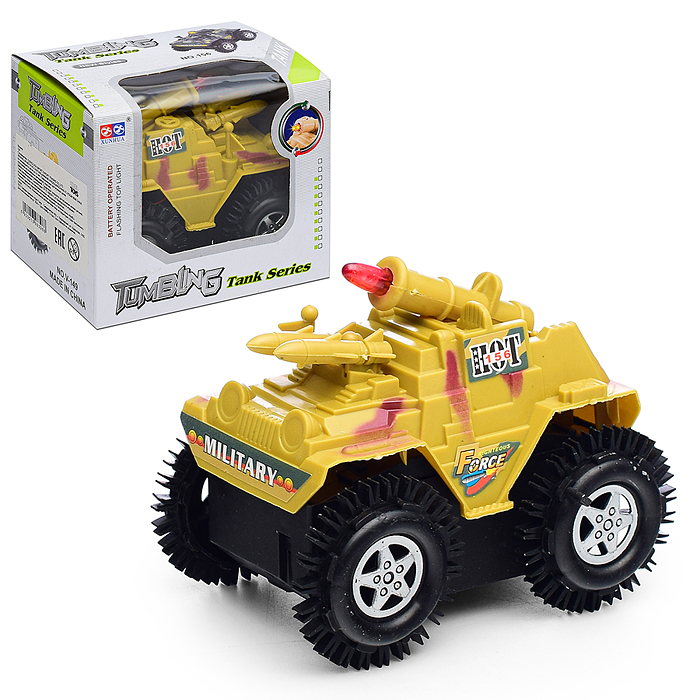 Машина- перевертыш 156 "Камуфляж" (свет) в коробке