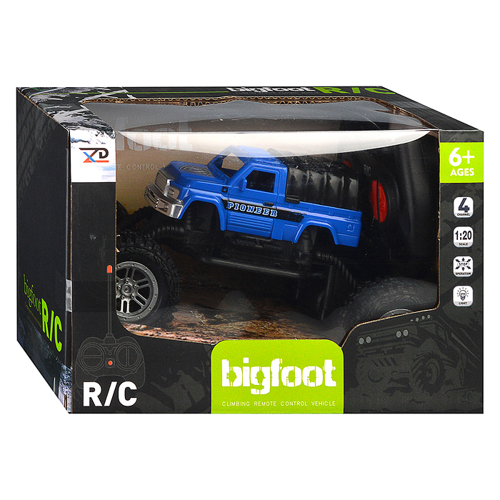 Машина 686A-26 "Bigfoot" р/у, 27 MHz, в коробке