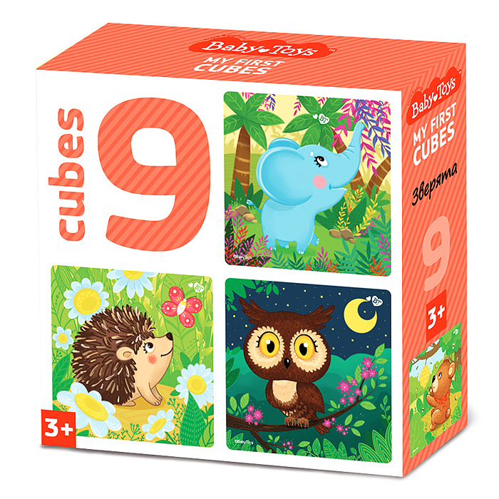 Фото к товару Кубики "Зверята" (без обклейки) 9 шт. Кубики "Зверята" (без обклейки) 9 шт.