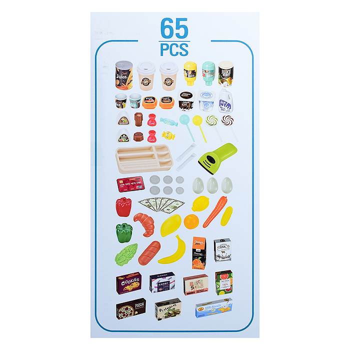 Игровой набор 668-68 "Супермаркет" (свет, звук) в коробке