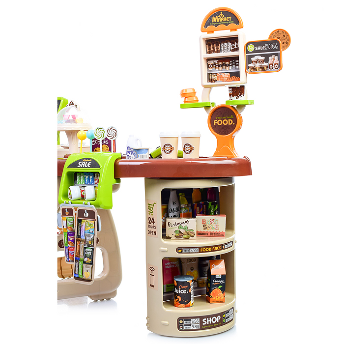 Игровой набор 668-68 "Супермаркет" (свет, звук) в коробке