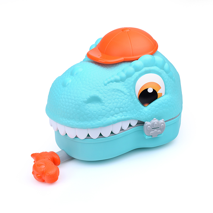 Автотрек 6625 "Дино: хранитель машин" (бирюзовый) в коробке