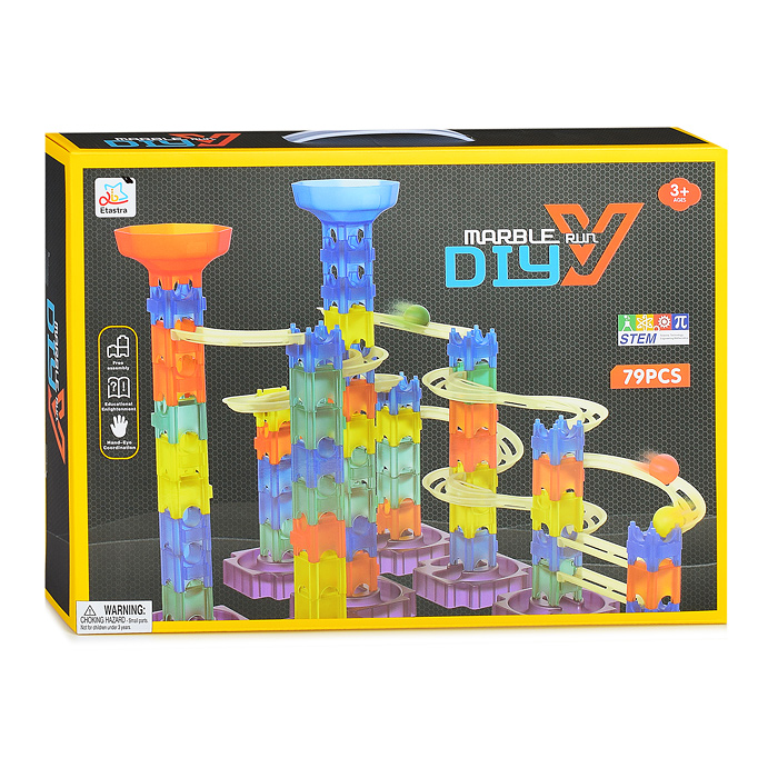 Конструктор YDX203 "КосмоШар" (79 дет.) прозрачный блок, в коробке