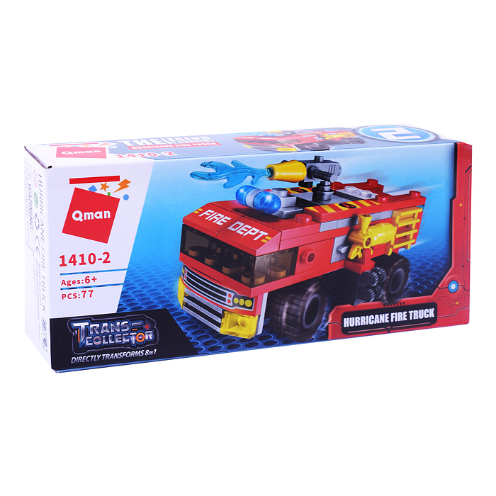 Конструктор 1410 "Пожарный транспорт" (ассорти) в коробке