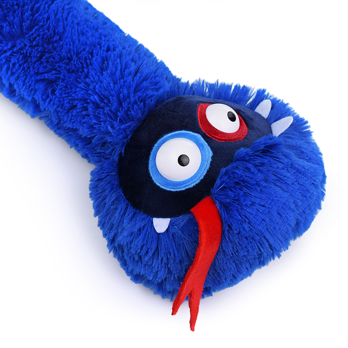 Фото к товару Мягкая игрушка змей Уже Синий, 70 см. Мягкая игрушка змей Уже Синий, 70 см.