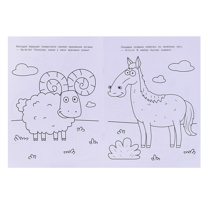 Один день на ферме. Синий трактор. Чудо раскраска. 