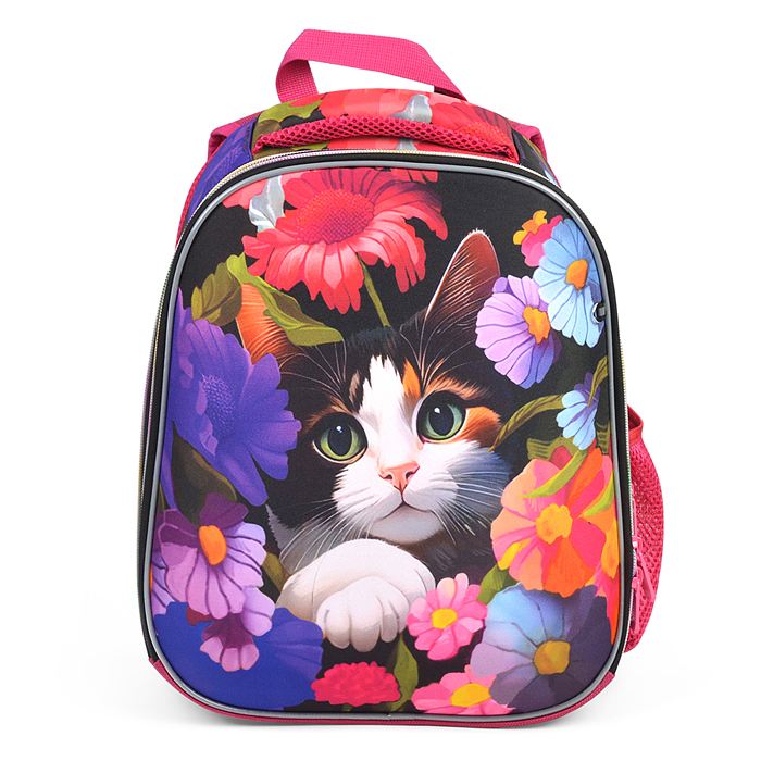 Рюкзак каркасный "Кот" в цветах формованный из полимеров, материал: нейлон, полиэстер, полноцвет